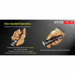 Klarus XT11S LED Taschenlampe 1100 Lumen - Schwarz