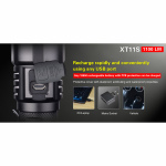 Klarus XT11S LED Taschenlampe 1100 Lumen - Schwarz