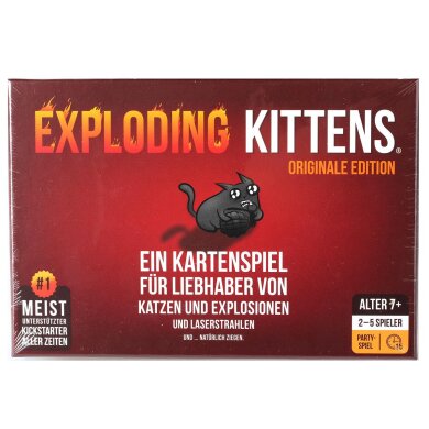 Asmodee Exploding Kittens - explosives Katzen Russisch Roulette (DE)