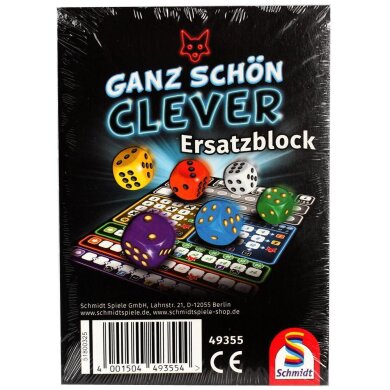 Schmidt Spiele Ganz schön clever: Ersatzblock (deutsch)