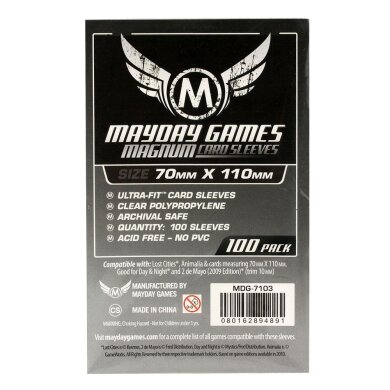 Mayday Standard Magnum Silver Sleeves Hüllen 70x110mm 100 Stück für Scythe 7103