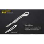 Nitecore NTK05 Titan Knife Taschenmesser - Silber