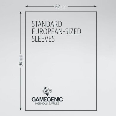 Gamegenic Matte Standard-European Sized Sleeves Hüllen 62x94mm (50 Stück)