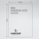 Gamegenic Matte Mini-European Size Sleeves Kartenschutzhüllen 46x71mm (50 Stück)