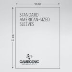 Gamegenic Matte Standard-American Sized Sleeves Hüllen 59x91mm (50 Stück)