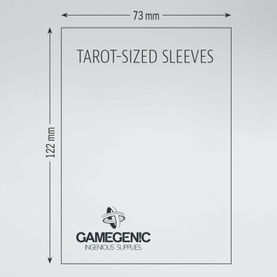 Gamegenic Prime Tarot-Sized Sleeves Kartenschutzhüllen 73x122mm (50 Stück)