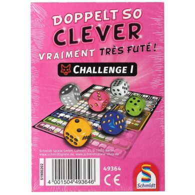 Schmidt Spiele Doppelt so clever: Challenge I Zusatzblock (DE)