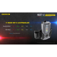 Nitecore NU07 LE Signalleuchte 15 Lumen - Transparent 3