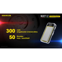 Nitecore NU07 LE Signalleuchte 15 Lumen - Transparent 6
