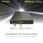 Nitecore NB10000 GEN2 Powerbank 10.000mAh - Schwarz