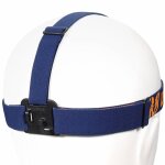 Lupine Neo/Piko/Blika Stirnband mit FrontClick & FastClick blau-orange (d1127)