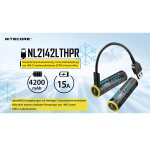 Nitecore NL2142LTHPR 21700 Li-Ion Akku 3,6V 4200mAh mit 15A / USB