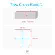 Feldherr Flex Cross Band - elastisches Gummiband für Spielboxen XL (blau)