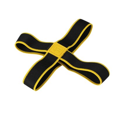 Feldherr Flex Cross Band - elastisches Gummiband für Spielboxen M (gelb)