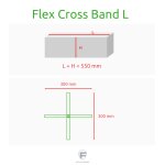 Feldherr Flex Cross Band - 3er Set L (grün)