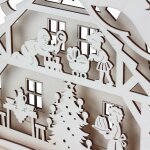 Original Erzgebirge - 3D Schwibbogen Weihnachtshaus (55cm) (+)