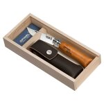 Opinel No 08 Carbon Taschenmesser in Holzbox