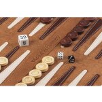 Melia Games Reise-Backgammon zum Rollen - Whiskey
