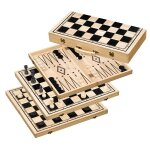 Philos Schach-Backgammon-Dame-Set Feld 50mm (2519)