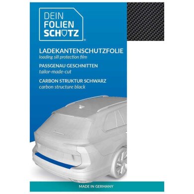 DEIN FOLIENSCHUTZ Ladekantenschutzfolie Renault Grand Scenic IV Carbon schwarz