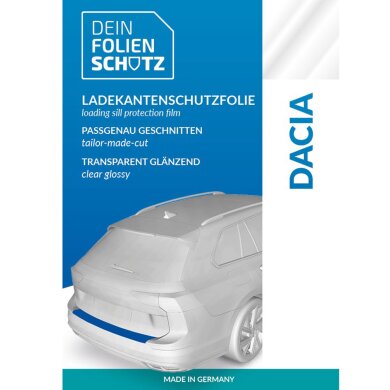 DEIN FOLIENSCHUTZ Ladekantenschutzfolie Dacia Duster II ab Baujahr 2018 transp. glänzend