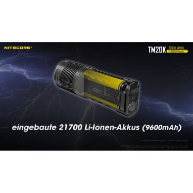 Næb indrømme Så hurtigt som en flash Nitecore TM20K LED Taschenlampe 20.000 Lumen | Pixxass.de