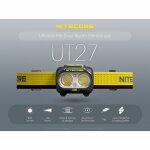 Nitecore UT27 V2 Dual Power LED-Stirnlampe 800 Lumen titan white