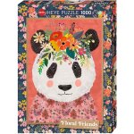 Heye Floral Friends "Cuddly Panda" Puzzle - 1000 Teile