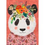 Heye Floral Friends "Cuddly Panda" Puzzle -...