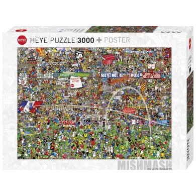 Heye Mishmash "Football History" Puzzle - 3000 Teile