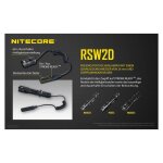 Nitecore Fernschalter RSW2D Kabelschalter mit gewundenem...