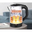 Cheffinger Home Electric Kettle 2000W - Wasserkocher 2,3L Chrom
