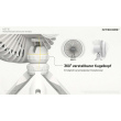 Nitecore NEF10 Ventilator mit Licht & Powerbank - Wei&sz
