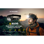 Nitecore NU30 LED-Stirnlampe 500 Lumen - Schwarz/Gelb