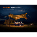 Fenix CL22R Campingleuchte mit USB-Anschluss 500 Lumen - Wild Green