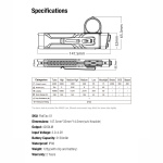 Klarus X1 E V3 FlatTac LED-Taschenlampe 4200 Lumen - Schwarz