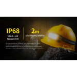 Nitecore HC75 UHE Stirnlampe mit E-Focus 3000 Lumen - Schwarz/Gelb