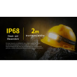 Nitecore HC75 UHE Stirnlampe mit E-Focus 3000 Lumen - Schwarz/Gelb
