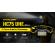 Nitecore HC75 UHE Stirnlampe mit E-Focus 3000 Lumen - Schwarz/Gelb