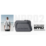 Nitecore NPP02 wasserdichte Crossbody Bag - Grau/Schwarz