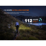 Fenix HL12R V2.0 LED-Stirnlampe 500 Lumen - Lila