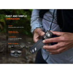 Fenix HL12R V2.0 LED-Stirnlampe 500 Lumen - Lila