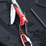 Opinel No 07 Outdoor Junior Messer mit Signalpfeife - Rot