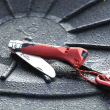 Opinel No 07 Outdoor Junior Messer mit Signalpfeife - Rot