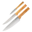 Opinel Parallele Trio Kochmesser-Set 3-teilig - Olivenholz