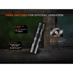 Fenix PD26R ACE LED-Taschenlampe 1300 Lumen - Schwarz