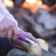 Opinel No 07 Outdoor Junior Messer mit Signalpfeife - Violett