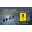 Nitecore Carbon Battery 12K Extension Akku mit Stirnband - Schwarz/Gelb