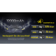Nitecore Carbon Battery 12K Extension Akku mit Stirnband - Schwarz/Gelb