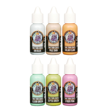 Two Thin Coats Acryl Miniaturenfarben (Wave 3) Brights - 6 x 15 ml
